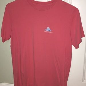Pink/salmon vineyard vines shirt